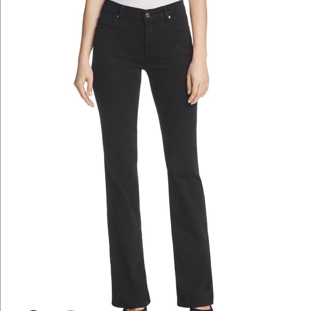 7 For All Mankind Black Flare Jeans